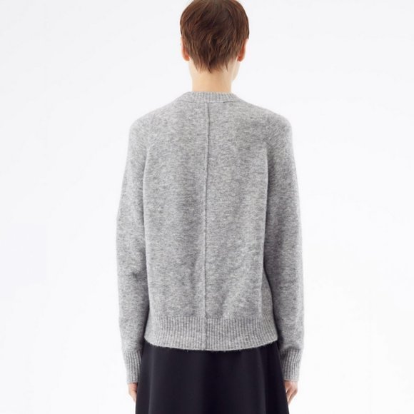 3.1 Phillip Lim Sweater Alpaca & Wool High-Low Sweater in Gray Sz XS FLAW - Picture 3 of 16